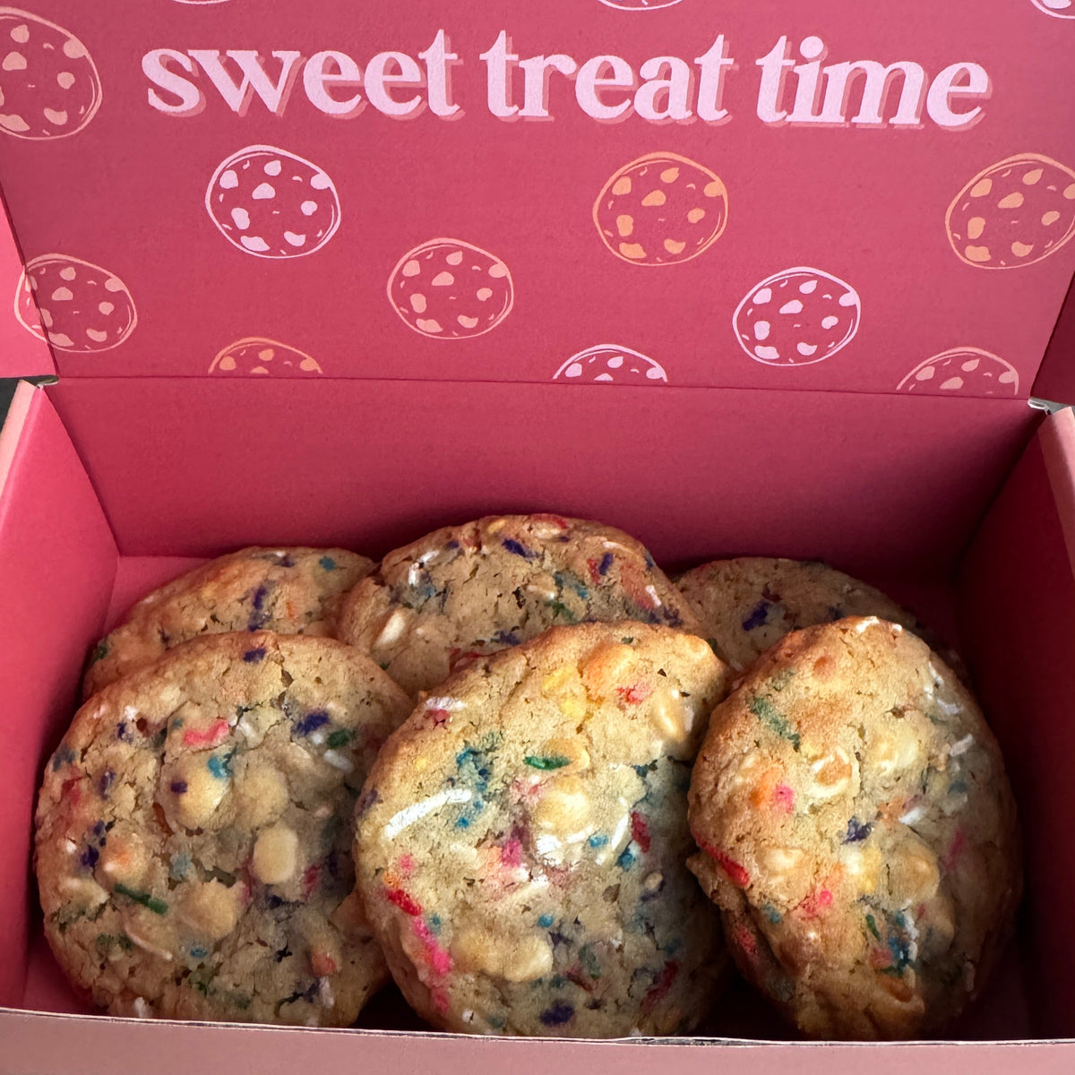 6ct Birthday Cake Cookie Box